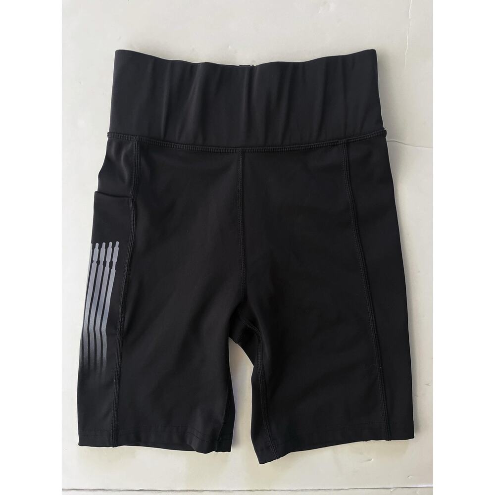 Savage X Fenty Biker Shorts Women S Black High Waist 7 Inseam Pockets Yoga